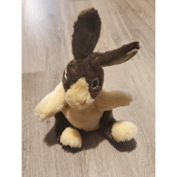 Folkmanis Baby Dutch Rabbit Full Body Hand Puppet 10" Bunny Brown Realistic - Picture 1 of 4